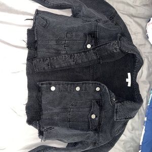Cropped jean jacket